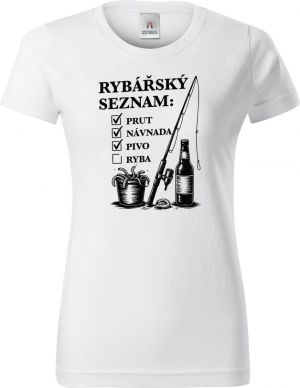 Rybářský seznam, černý potisk