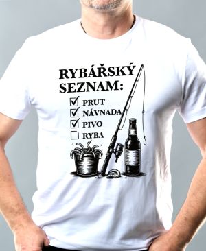 Rybářský seznam, černý potisk