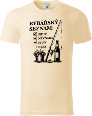 Rybářský seznam, černý potisk