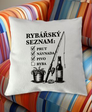 Rybářský seznam, černý potisk