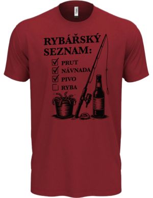 Rybářský seznam, černý potisk