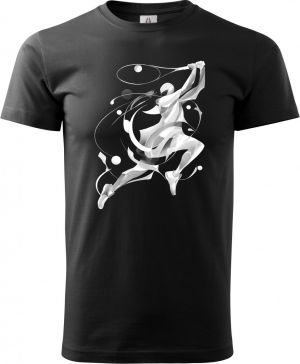 Rytmus kurtem, bílý potisk