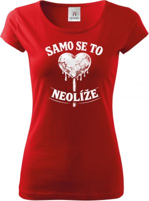 Samo se to neolíže, bílý potisk