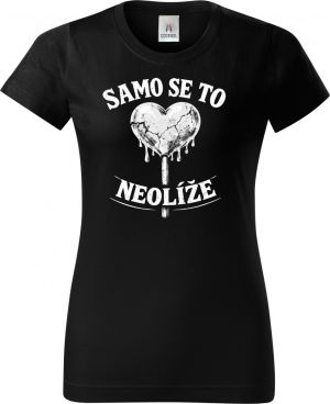 Samo se to neolíže, bílý potisk