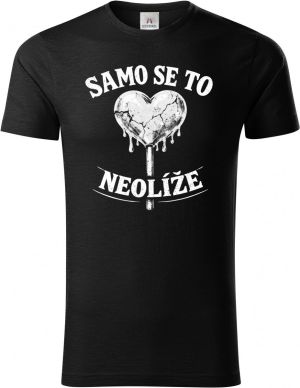 Samo se to neolíže, bílý potisk