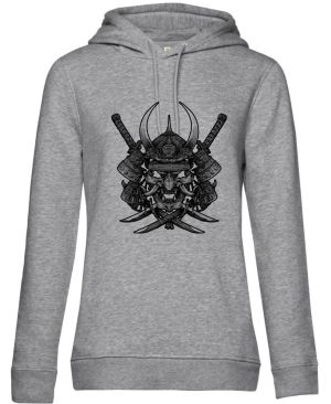 Samurajská maska Oni, černý tisk