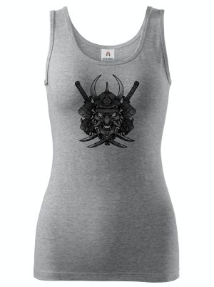 Samurajská maska Oni, černý tisk