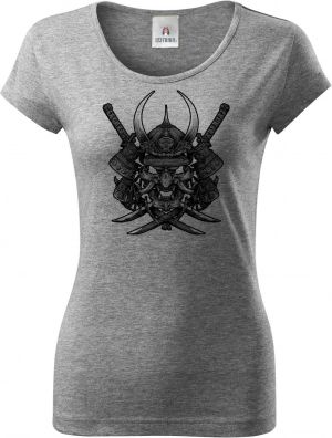 Samurajská maska Oni, černý tisk