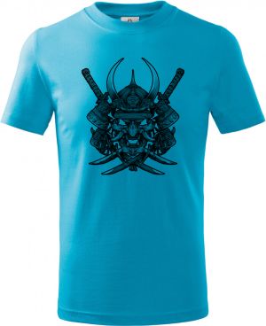 Samurajská maska Oni, černý tisk