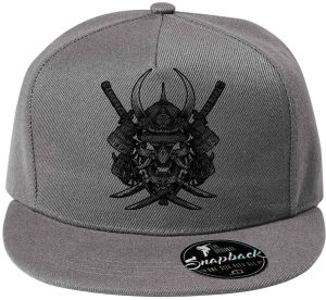 Samurajská maska Oni, černý tisk