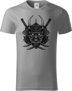 Samurajská maska Oni, černý tisk