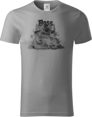 Santa Boss, černý tisk