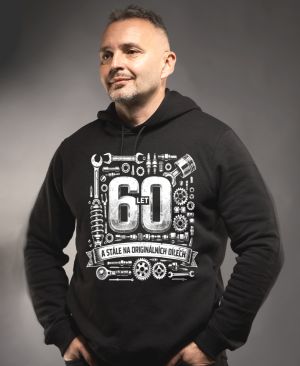 Šedesátka v originále, bílý tisk