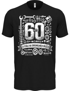 Šedesátka v originále, bílý tisk