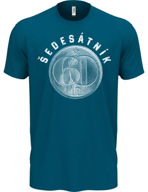 Šedesátník, ideální dárek k narozeninám, bílý potisk
