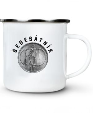 Šedesátník, ideální dárek k narozeninám, černý potisk
