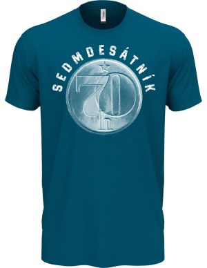 Sedmdesátník, ideální dárek k narozeninám, bílý potisk