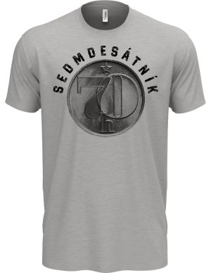 Sedmdesátník, ideální dárek k narozeninám, černý potisk