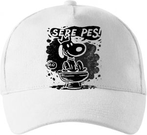 Sere pes, černý potisk