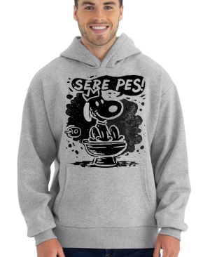 Sere pes, černý potisk