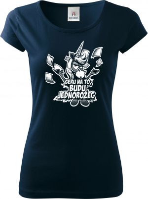 Seru na to, budu jednorožec, V2, bílý potisk