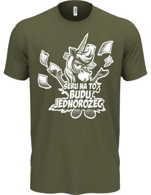 Seru na to, budu jednorožec, V2, bílý potisk