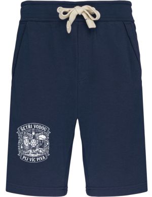 Šetři vodou, pij víc piva, bílý potisk