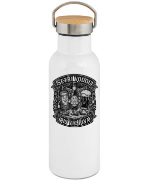 Šetři vodou, pij víc piva, černý potisk