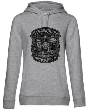 Šetři vodou, pij víc piva, černý potisk