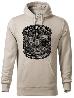 Šetři vodou, pij víc piva, černý potisk