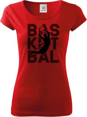 Shadow basketbal, černý potisk