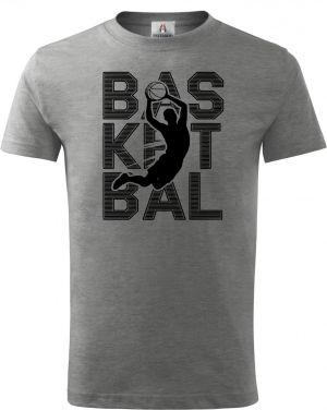 Shadow basketbal, černý potisk