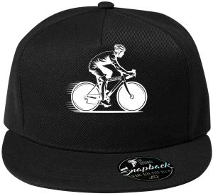 Shadow cyklista, V1, bílý potisk