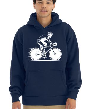 Shadow cyklista, V1, bílý potisk