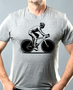 Shadow cyklista, V1, černý potisk