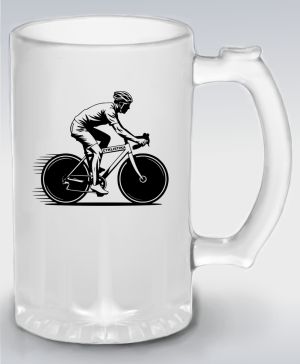 Shadow cyklista, V1, černý potisk