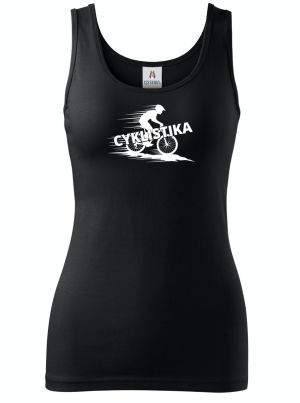 Shadow cyklista, V2, bílý potisk