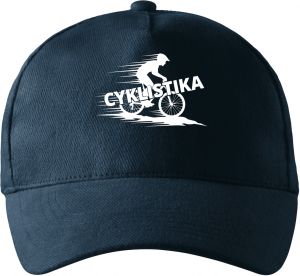 Shadow cyklista, V2, bílý potisk