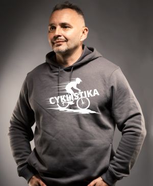 Shadow cyklista, V2, bílý potisk