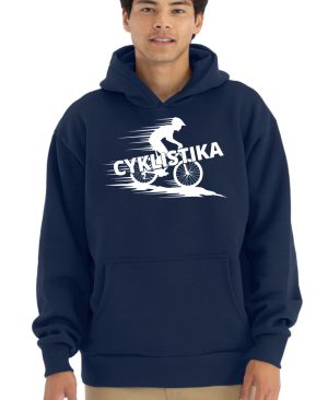 Shadow cyklista, V2, bílý potisk