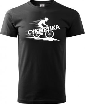 Shadow cyklista, V2, bílý potisk