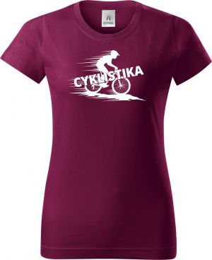 Shadow cyklista, V2, bílý potisk