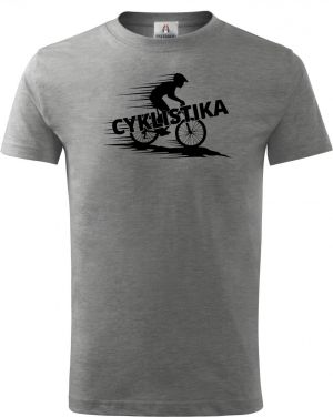 Shadow cyklista, V2, černý potisk