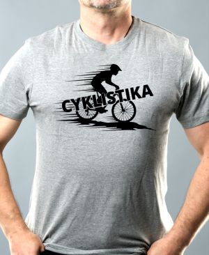 Shadow cyklista, V2, černý potisk