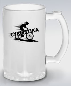 Shadow cyklista, V2, černý potisk