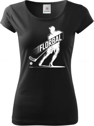 Shadow florbal, bílý potisk