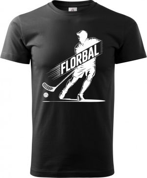 Shadow florbal, bílý potisk