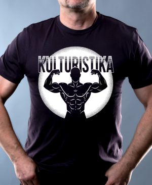 Shadow kulturistika, bílý potisk