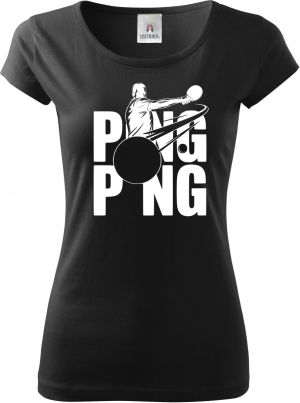 Shadow ping-pong, bílý potisk