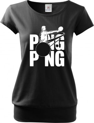 Shadow ping-pong, bílý potisk